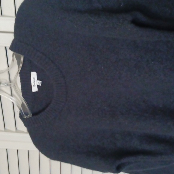 Madewell Payton Relaxed Fit Wool Alpaca Coziest Yarn Black Sweater, Size XS - Picture 6 of 13